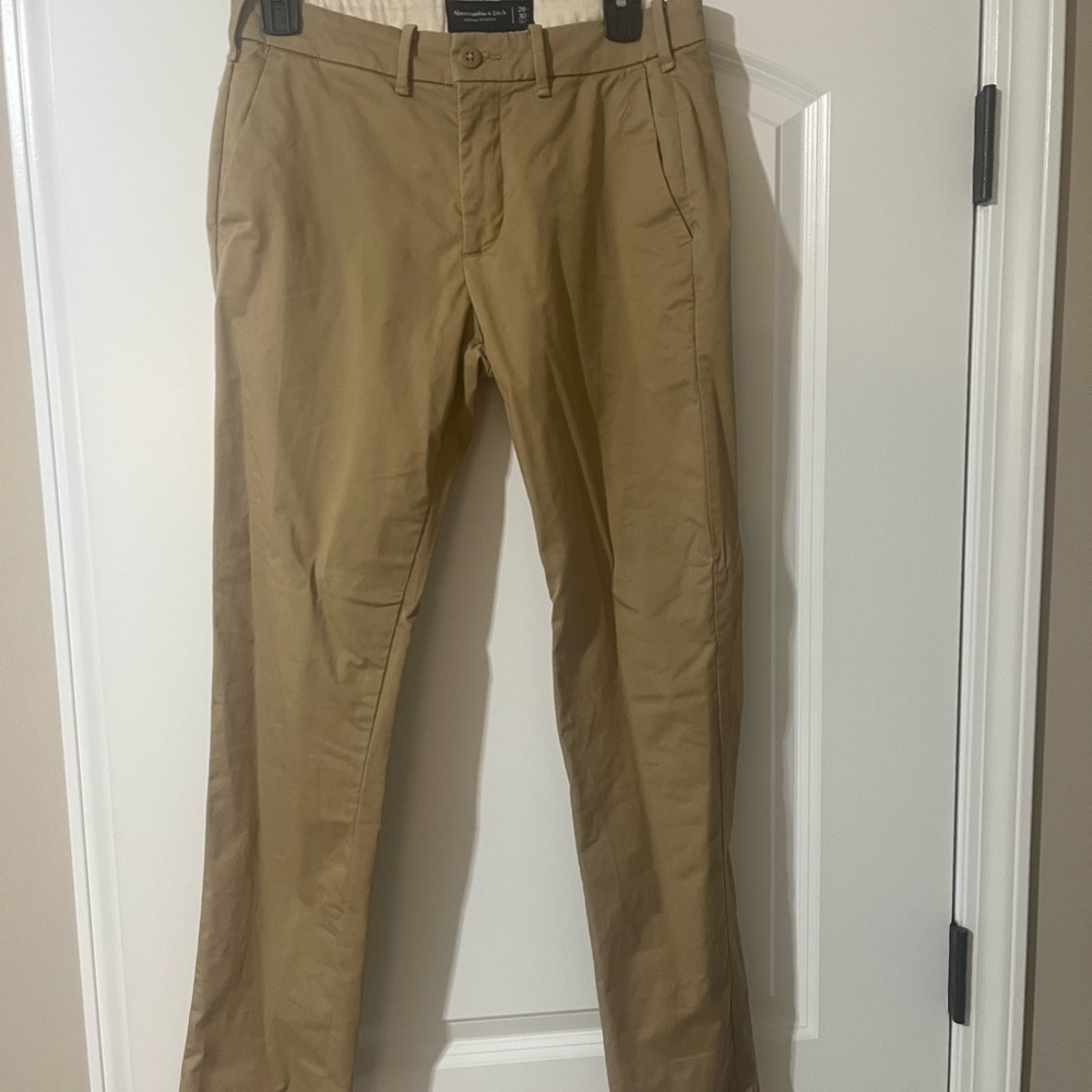 Abercrombie & Fitch Tan Chino Pants Classic Style